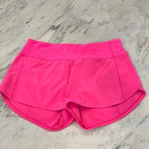 Lululemon speed up sonic pink shorts never worn size 10